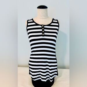 MICHAEL Michael Kors Navy/White Striped Tank size XS